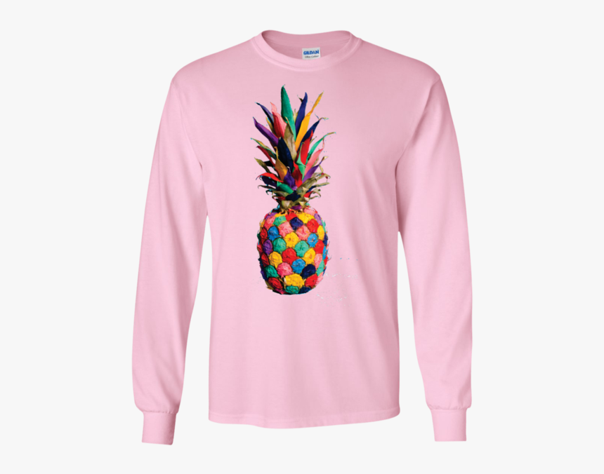 Sweet Life Guys Long Sleeve T Shirt - Colorful Pineapple Png, Transparent Png