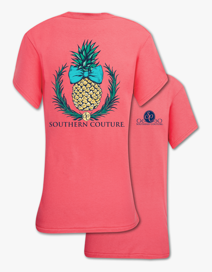Sc Classic Pineapple - Southern Couture Teacher Shirt, HD Png Download