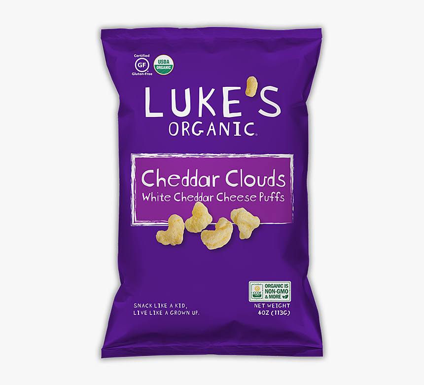 Clouds Cheddar Clouds - Cheese Puffs Purple Bag, HD Png Download