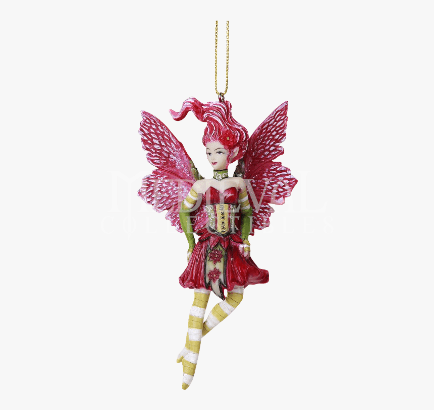 Poinsettia Fairy Hanging Ornament - Christmas Ornament, HD Png Download