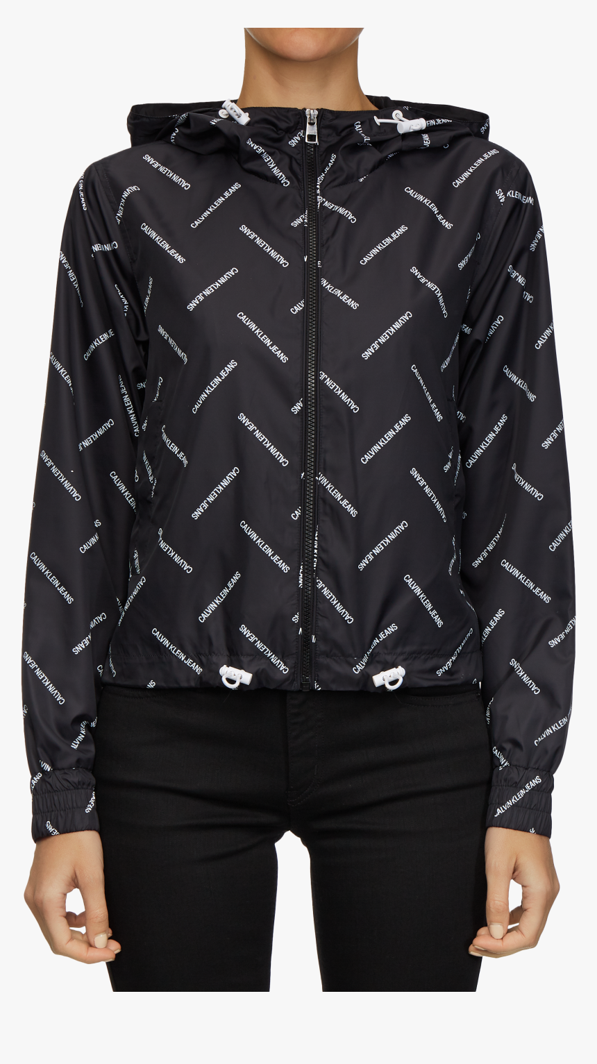 Diagonal Logo Windbreaker Jacket - Hoodie, HD Png Download