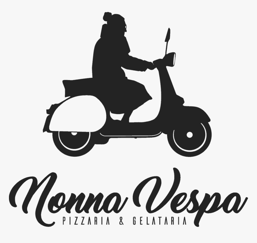 Logotipo Nonna Vespa Vector Pizza Fatiada Pizza Pizzaria - Vespa, HD Png Download