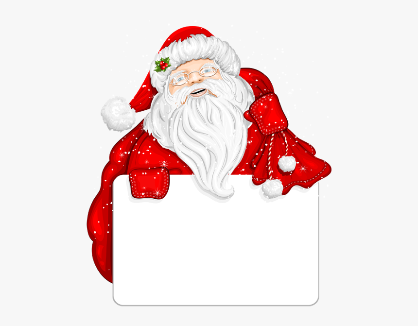 Vector Santa File - Borders With Santa Claus, HD Png Download