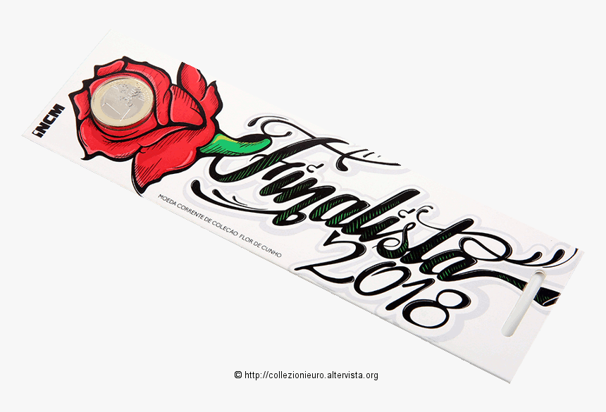 1,00 Euro Metallo Clipart , Png Download - Calligraphy, Transparent Png