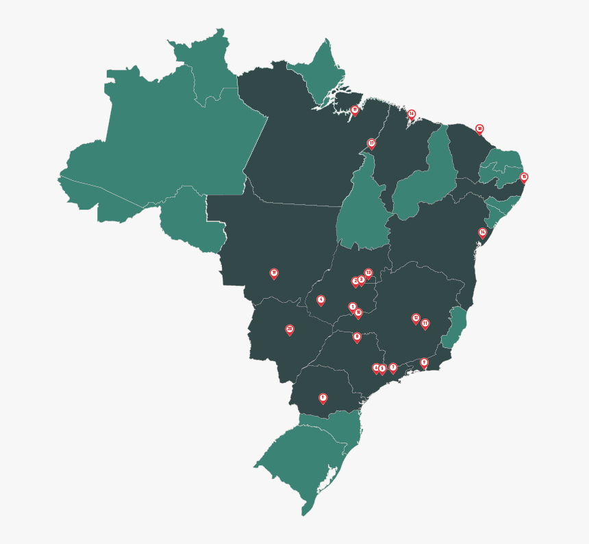 Mapa Do Brasil Em Pdf, HD Png Download