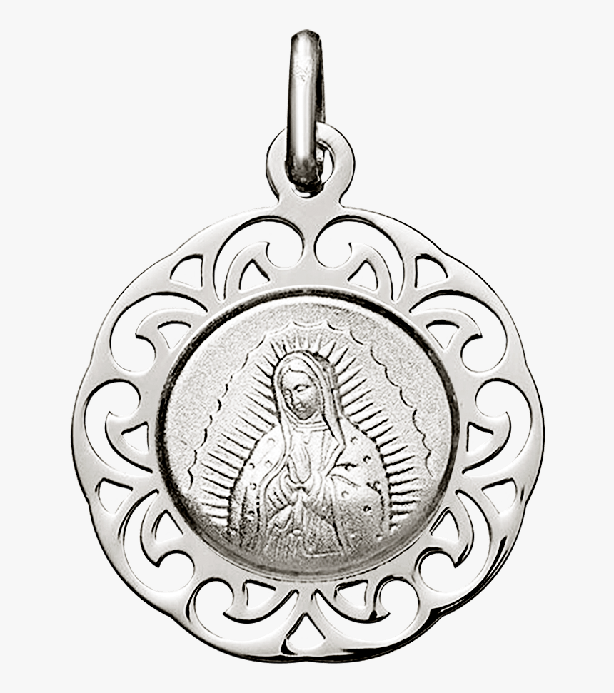 Iniciomedallas De Platamedalla Virgen De Guadalupe - Locket, HD Png Download