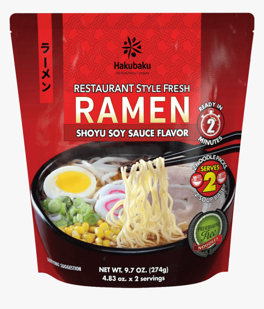Image - Hakubaku Ramen Shoyu Soy Sauce Flavor, HD Png Download