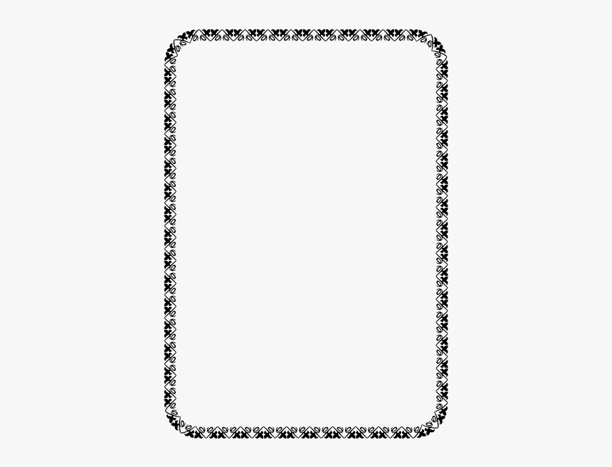 Floral Border - Border A4 Png, Transparent Png