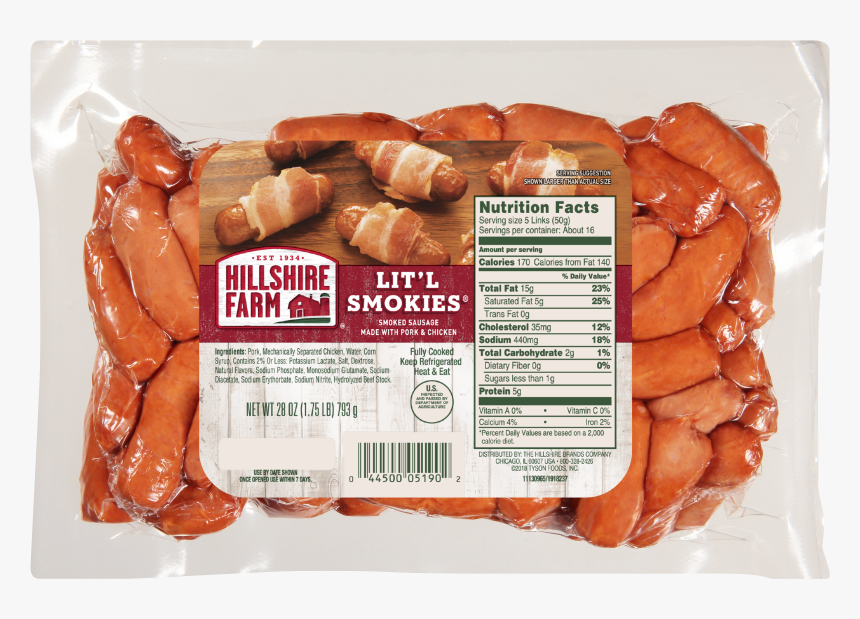 Hillshire Farm® Lit L Smokies® Smoked Sausage, 28 Oz - Pepperoni, HD Png Download