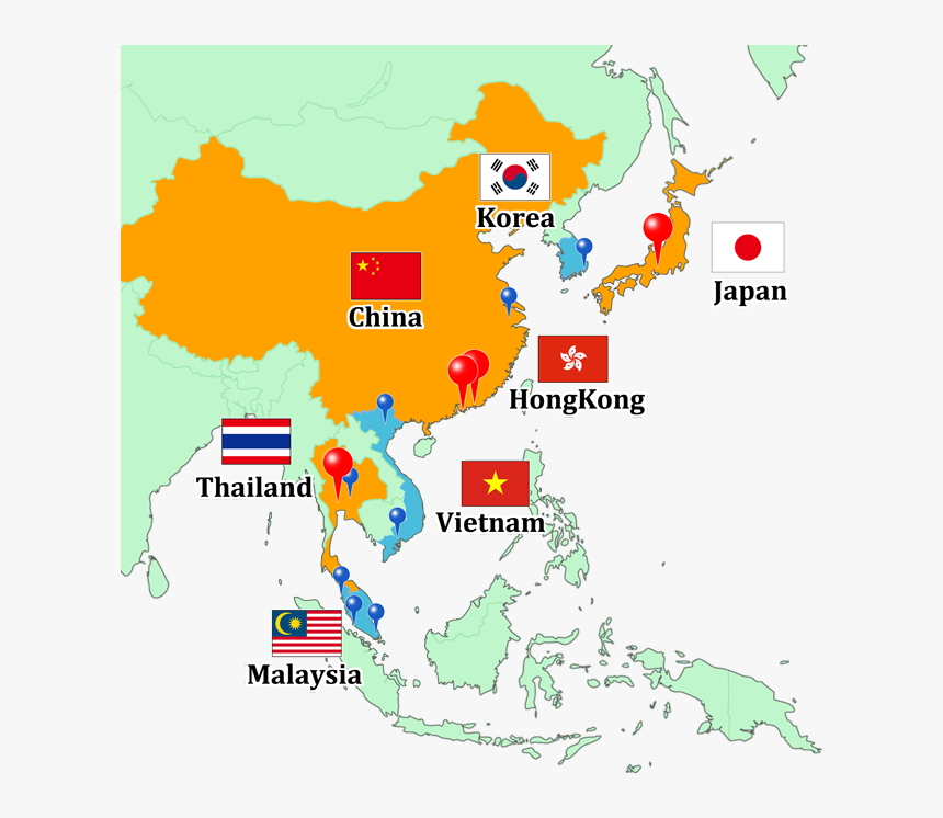 Global Network - Map, HD Png Download