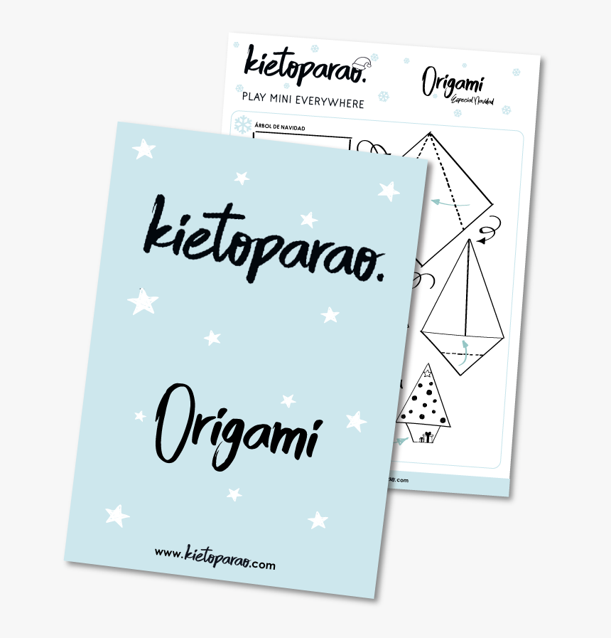 Árbol De Navidad Origami Descarga Kietoparao - Poster, HD Png Download