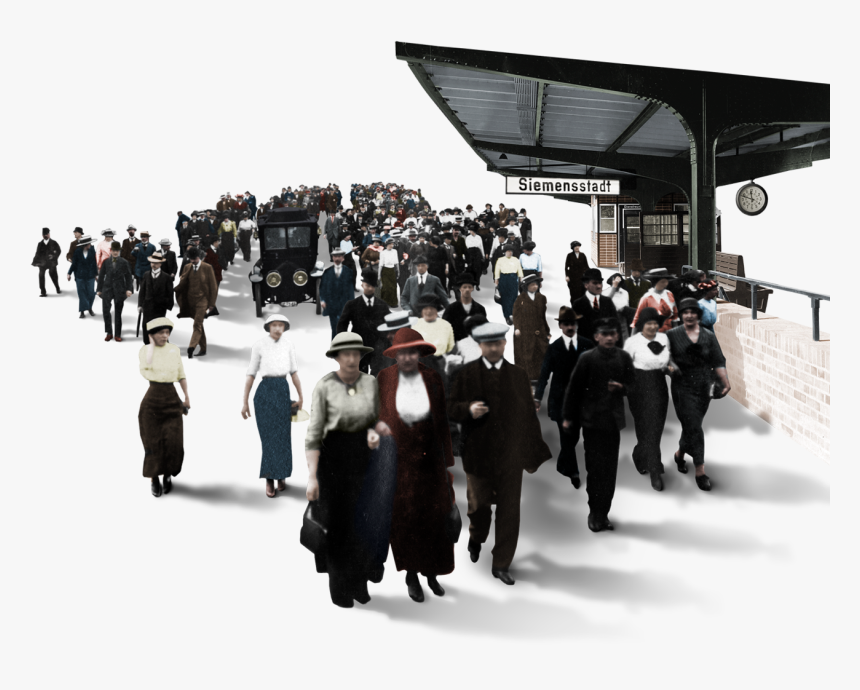 Mitarbeiter Siemensstadt - Crowd, HD Png Download