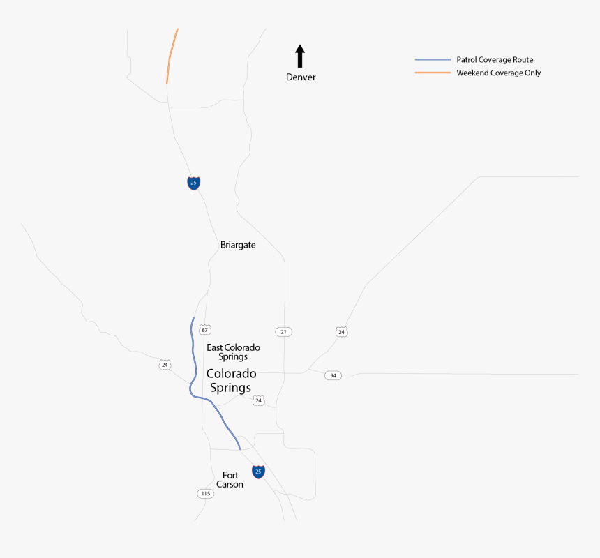 South Patrol Coverage Map - Map, HD Png Download