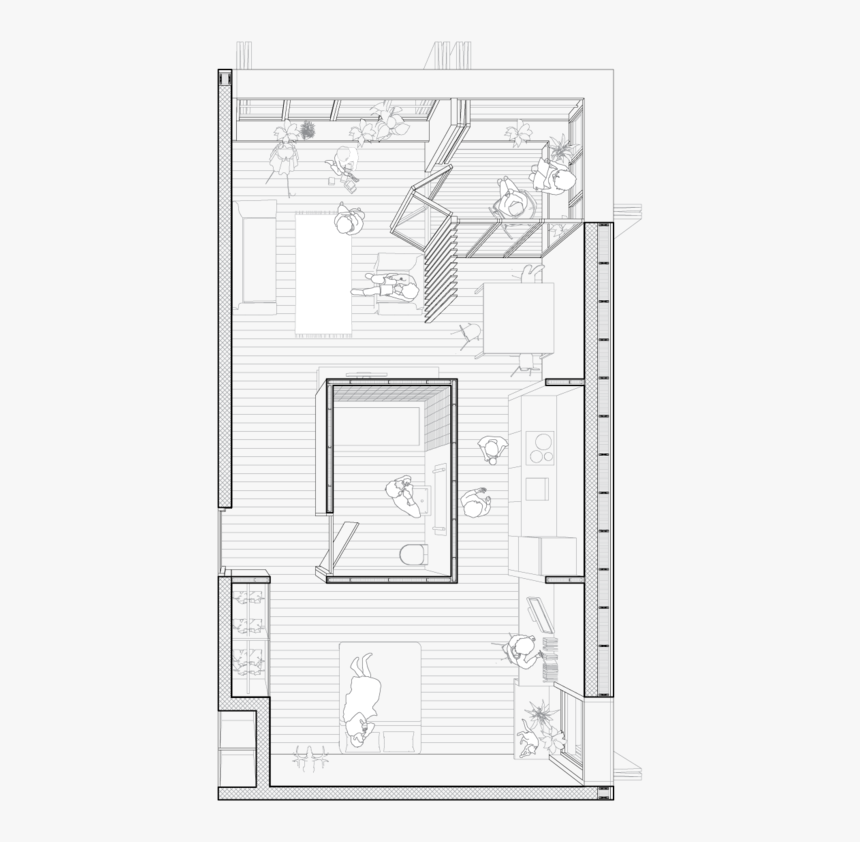 Architectural Drawings Presentation Drawing Of Floor, HD Png Download