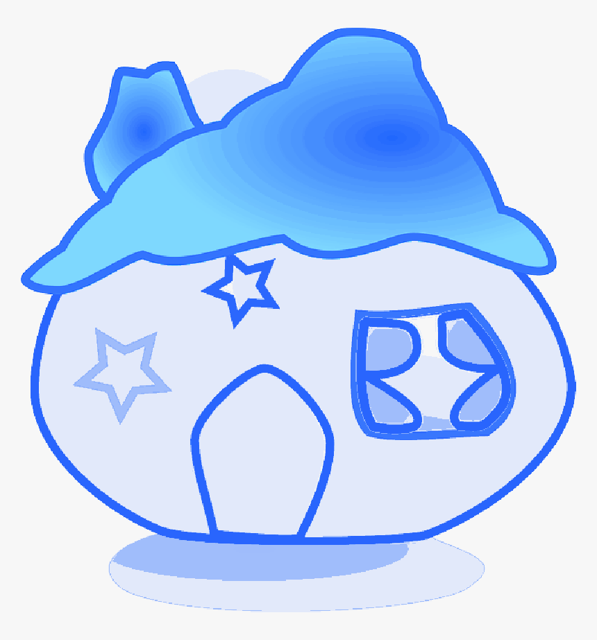 Building, House, Home, Fantasy, Stars, Pink, Fairy - Round House Cartoon, HD Png Download