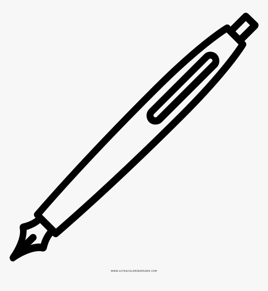 Pen Coloring Page - Weapon, HD Png Download