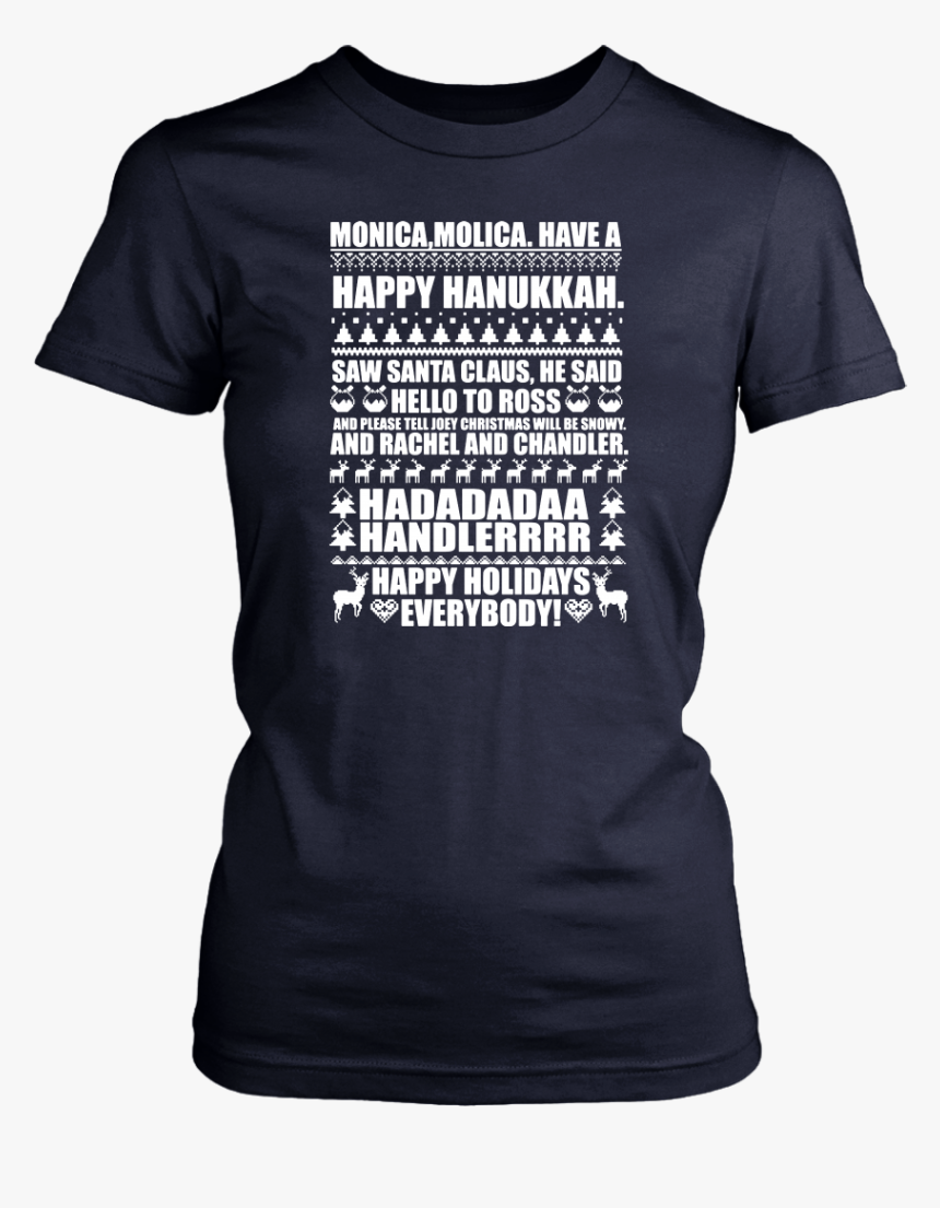 Monica Happy Hanukkah Saw Santa Claus Christmas Shirt - Active Shirt, HD Png Download