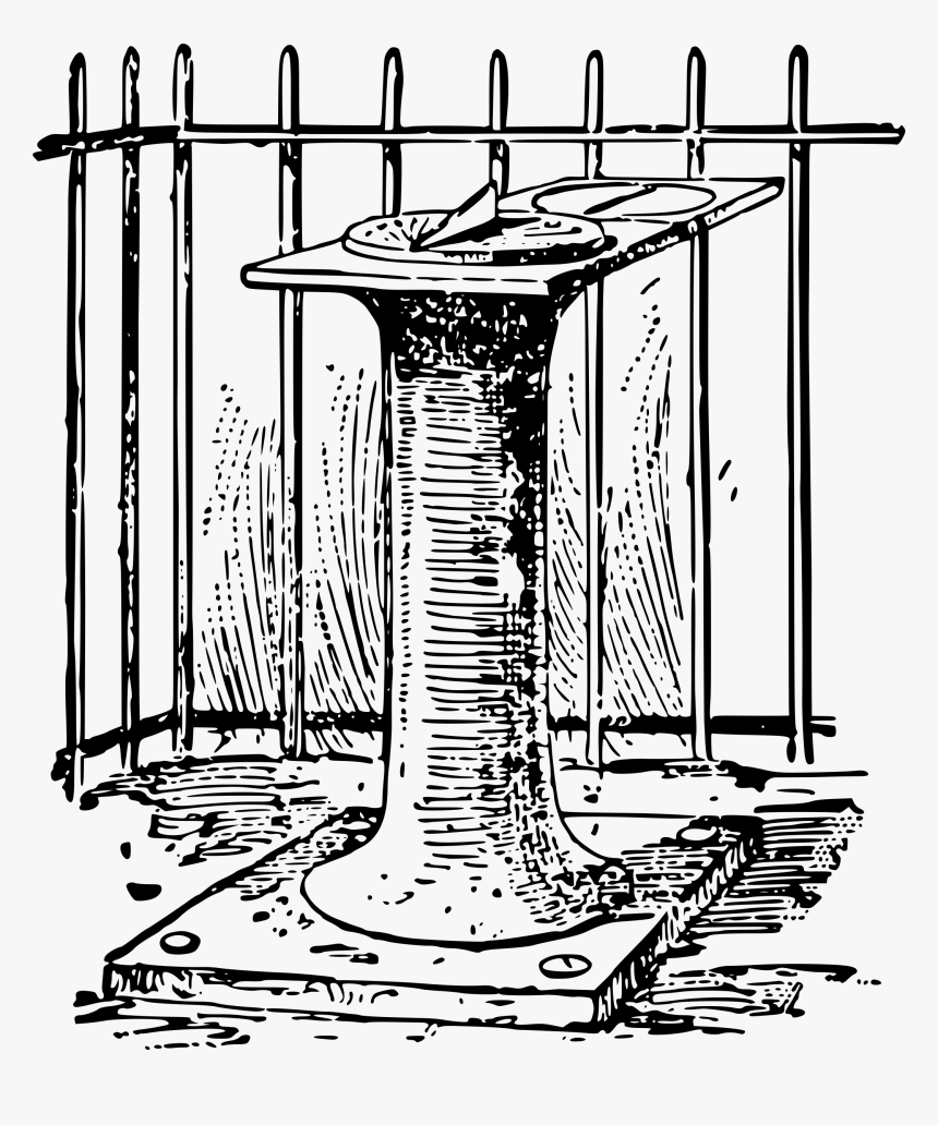 Sun Dial Clipart Svg Black And White Stock Clipart, HD Png Download