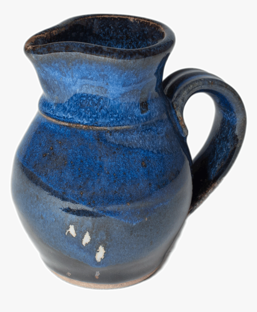 Small Handmade Blue And - Handmade Pottery, HD Png Download