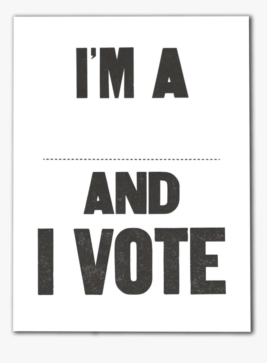 And I Vote Postcard Pack - Piccolo, HD Png Download
