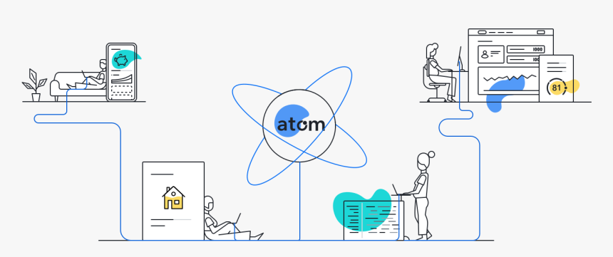 Hydrogen Atom Year In Review - Cartoon, HD Png Download
