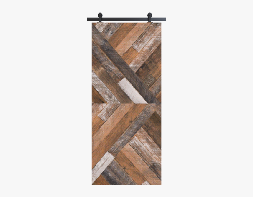 Gray Arrow Design Reclaimed Wood Barn Door - Plank, HD Png Download