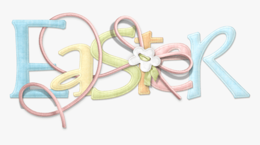 Easter Text Png - Transparent Background Easter Png, Png Download