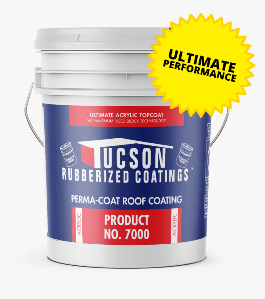 Perma Coat Roof Coating Acrylic Coatings - Tucson Rubberized Coatings 7000, HD Png Download