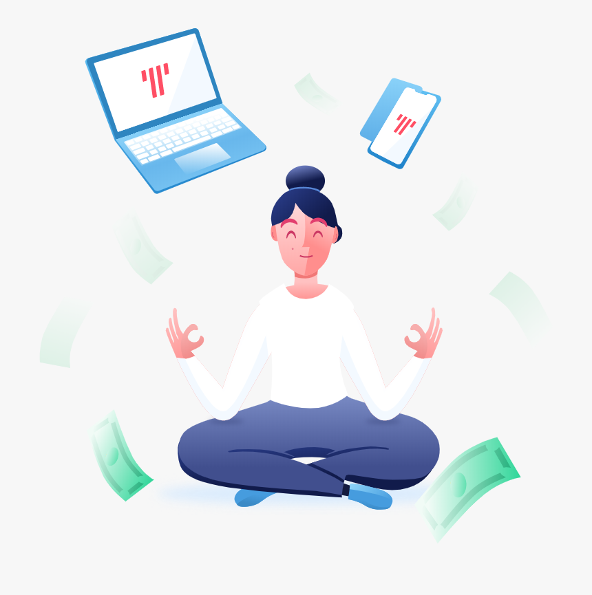 Tally Helps You Save Money On Interest - Sitting, HD Png Download