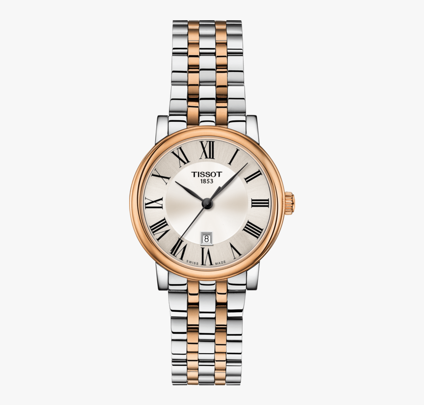 Tissot Carson Premium Lady Silver Diamond Set Dial - Tissot Watches Women, HD Png Download
