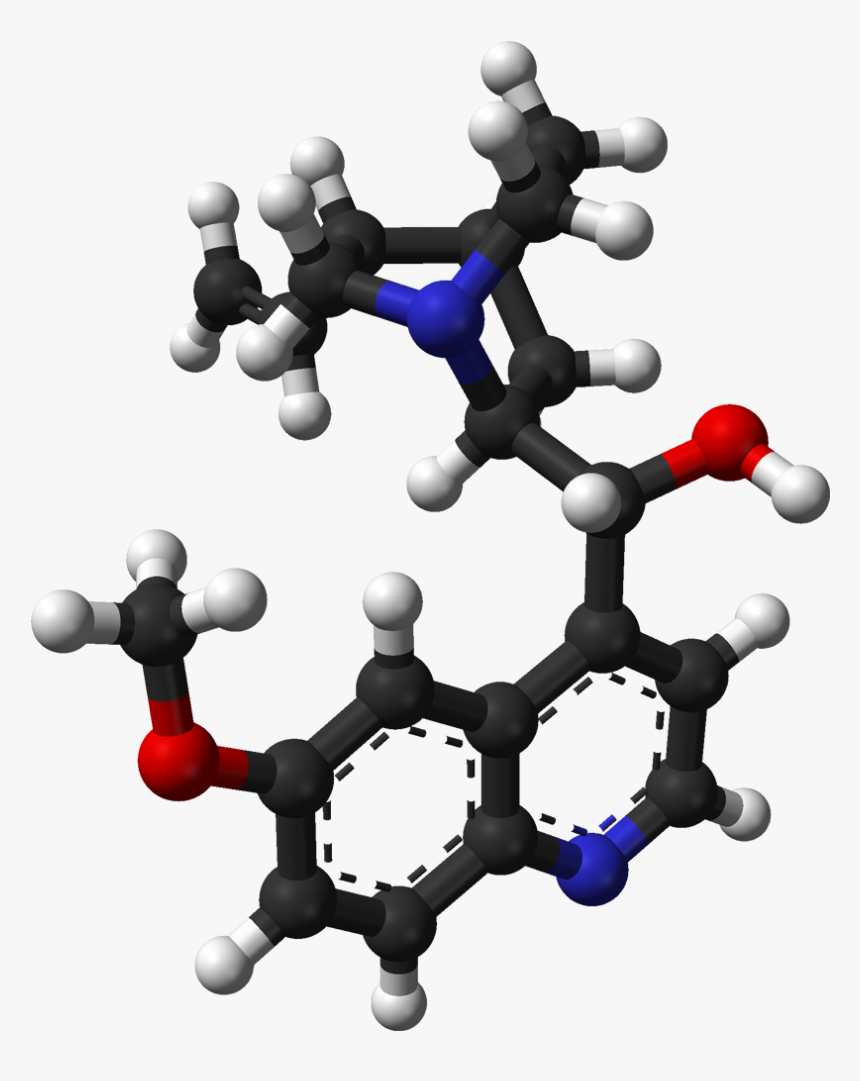 3d Balls - Quinine Molecule, HD Png Download
