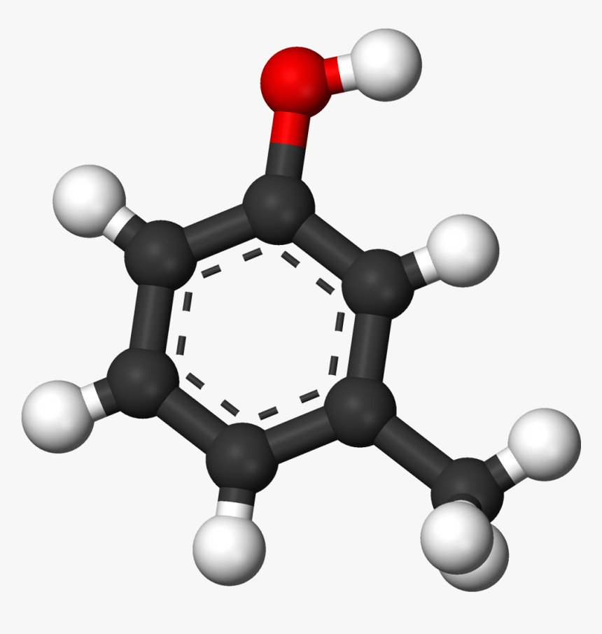 Meta Cresol 3d Balls - Sodium Benzoate 3d Model, HD Png Download