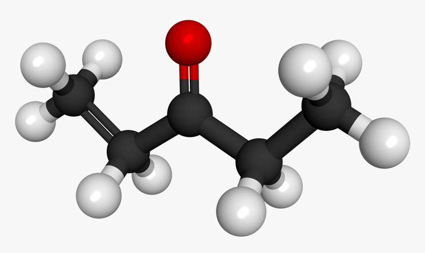Pent 1 En 3 One 3d Ball - Methyl Methacrylate Molecule Model, HD Png Download