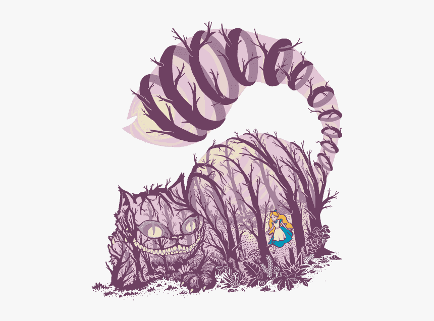 Mad Drawing Cheshire Cat - Cheshire Cat Sticker, HD Png Download