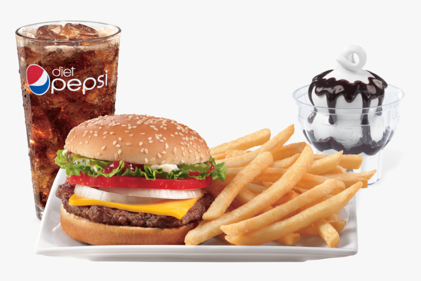 Dairy Queen Burger And Fries, HD Png Download