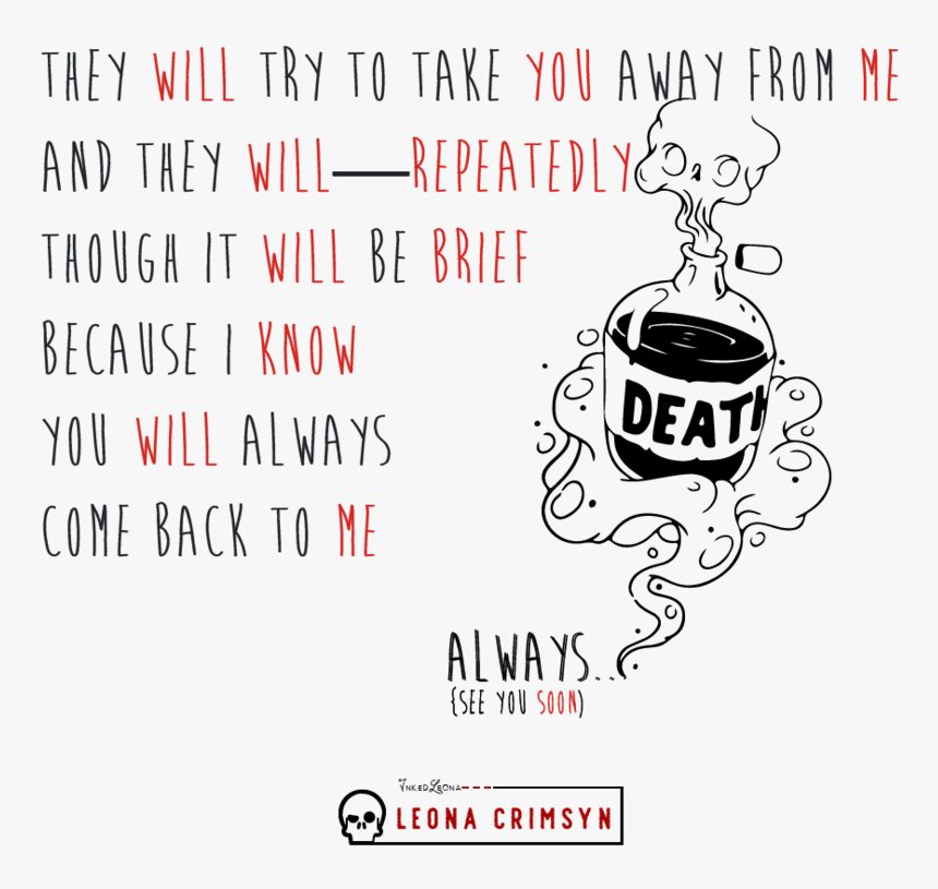 Even Death Needs Coffee Leona Crimsyn Trans - Illustration, HD Png Download