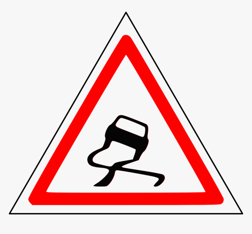 Roads Clip Art Download - Slippery Road Clipart Free, HD Png Download
