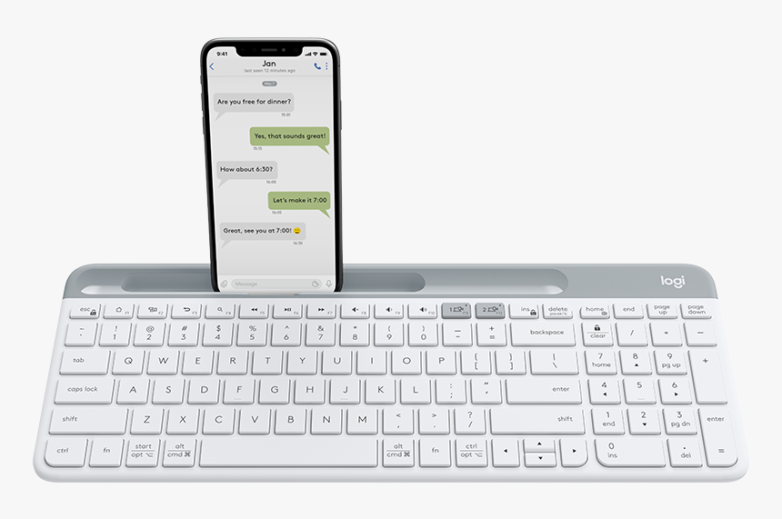 Familiar Typing With Any Os - 羅技 無線 鍵盤, HD Png Download