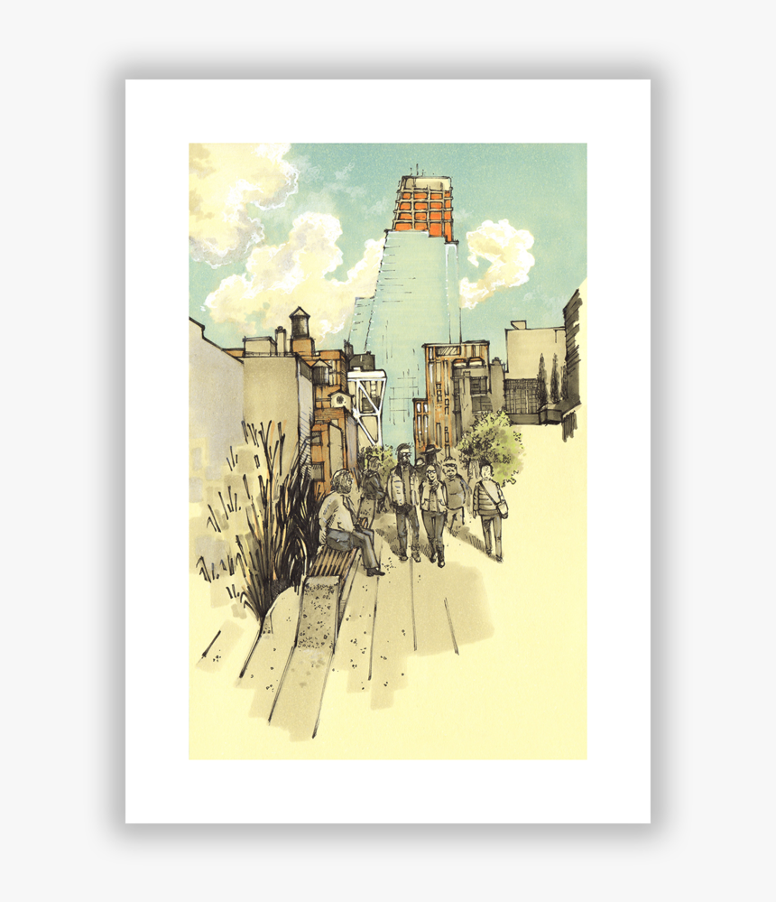 Manhattan Skyline - Picture Frame, HD Png Download