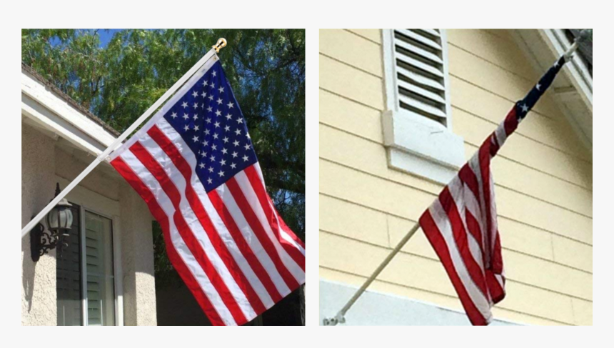 Usa Flag Pole Png, Transparent Png