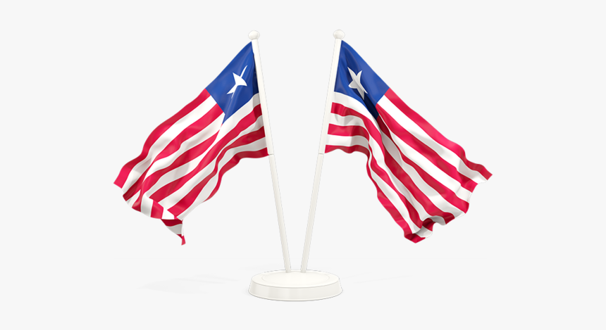 Two Waving Flags - Bandera Colombia Y Estados Unidos, HD Png Download