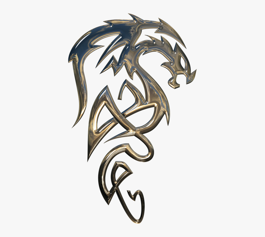Tribal Drake Tattoo Transparent, HD Png Download