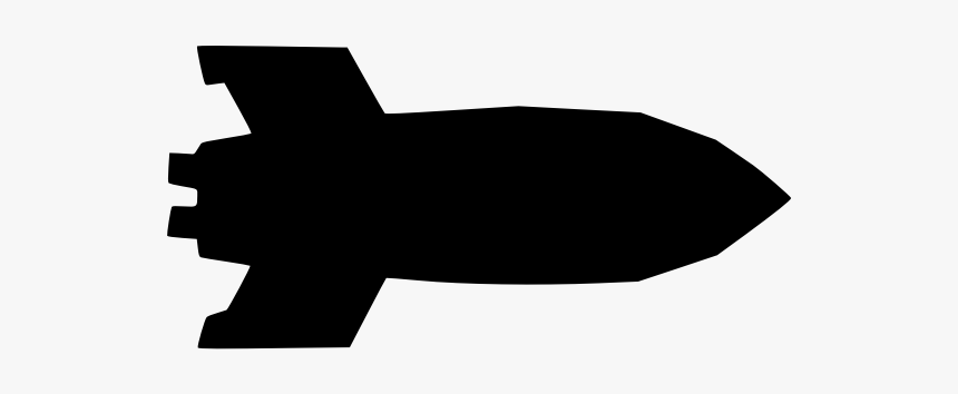 Rocket Silhouette Outline - Rocket, HD Png Download