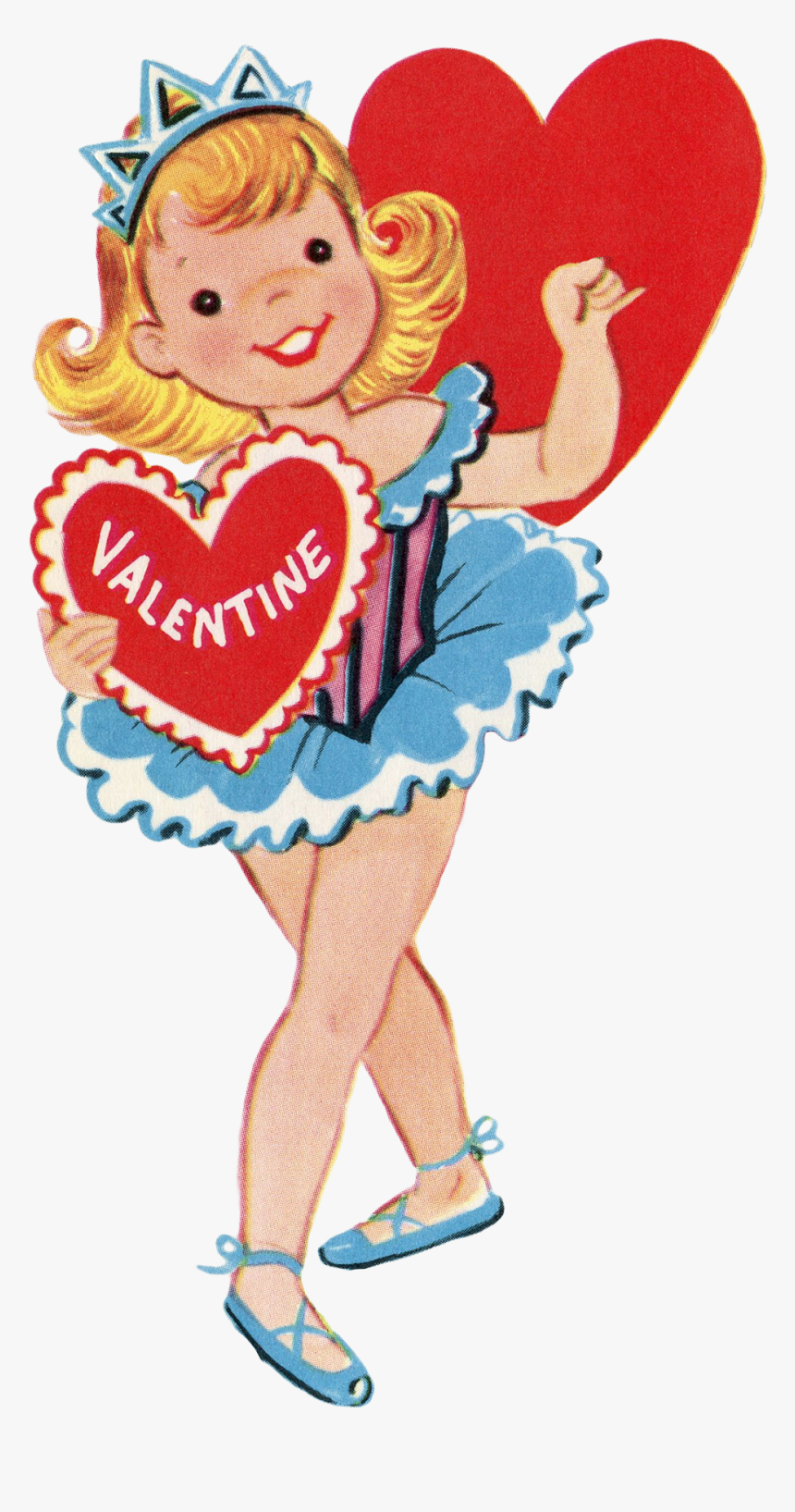 Graphics Fairy Vintage Valentine - Cartoon, HD Png Download
