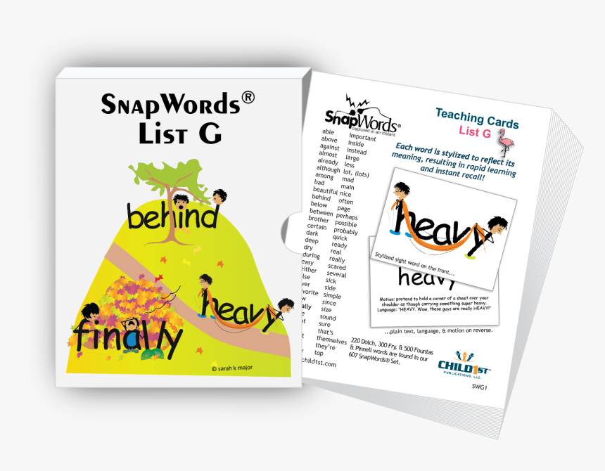 Snapwords® List G Teaching Cards 
 Class Lazyload Lazyload - Paper, HD Png Download