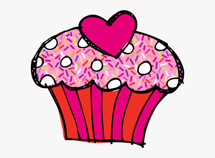 Cupcake Clipart January - Valentine's Day Party Clip Art, HD Png Download