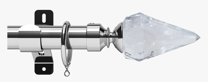 Curtain Rod , Png Download - Silver Leaf Curtain Pole, Transparent Png