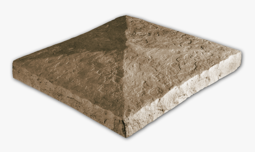 Peaked Column Cap Taupe 28x28x3 - Wood, HD Png Download