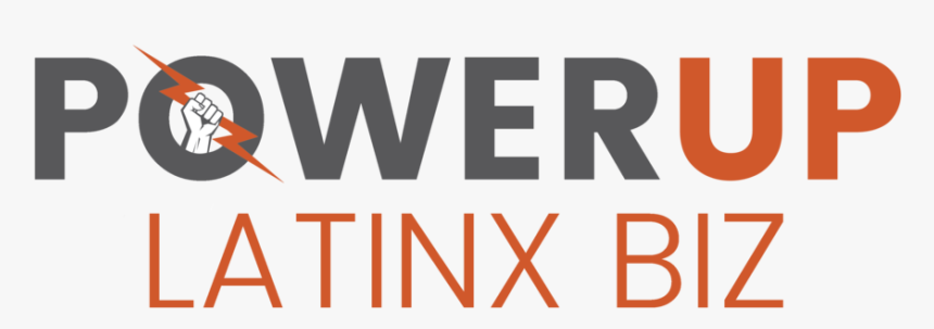 Powerup Latinx Biz Logo Blk, HD Png Download