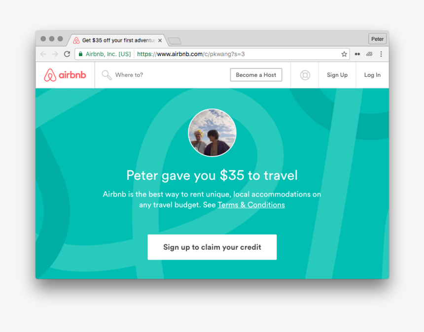 Facebook Referral Airbnb - Airbnb Referral, HD Png Download